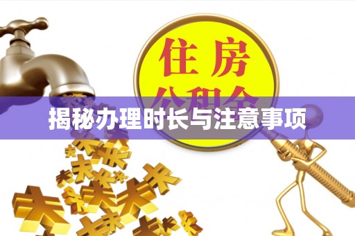新化揭秘办理时长与注意事项