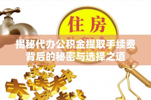 新化揭秘代办公积金提取手续费背后的秘密与选择之道