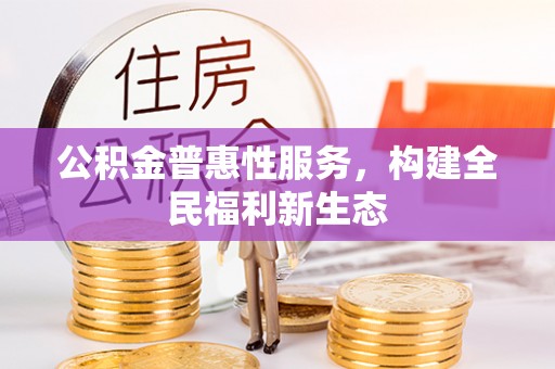 新化公积金普惠性服务，构建全民福利新生态