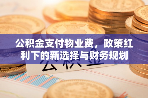 新化公积金支付物业费，政策红利下的新选择与财务规划
