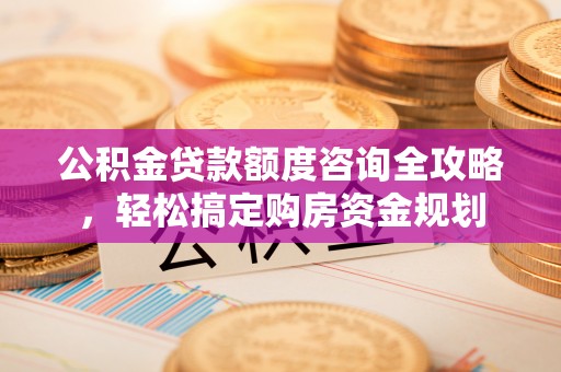 新化公积金贷款额度咨询全攻略，轻松搞定购房资金规划