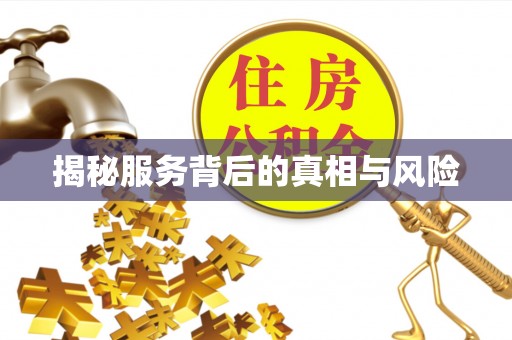 新化揭秘服务背后的真相与风险