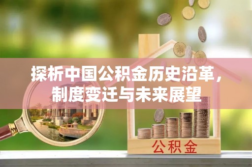 新化探析中国公积金历史沿革，制度变迁与未来展望