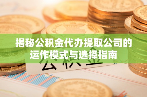 新化揭秘公积金代办提取公司的运作模式与选择指南